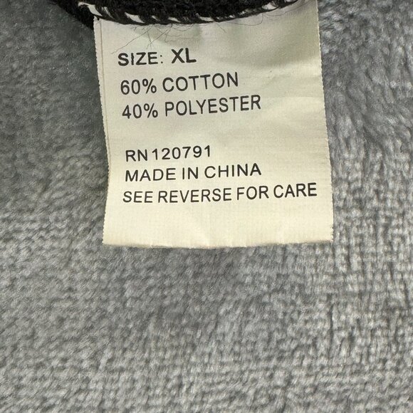 Red Ape men's sweater XLARGE pullover with synthetic leather shoulders and 1/4 z - Picture 4 of 15